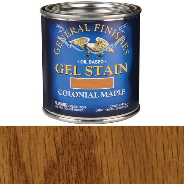 Gel Stain - Oil Based - Color:Colonial Maple - Size:8-oz